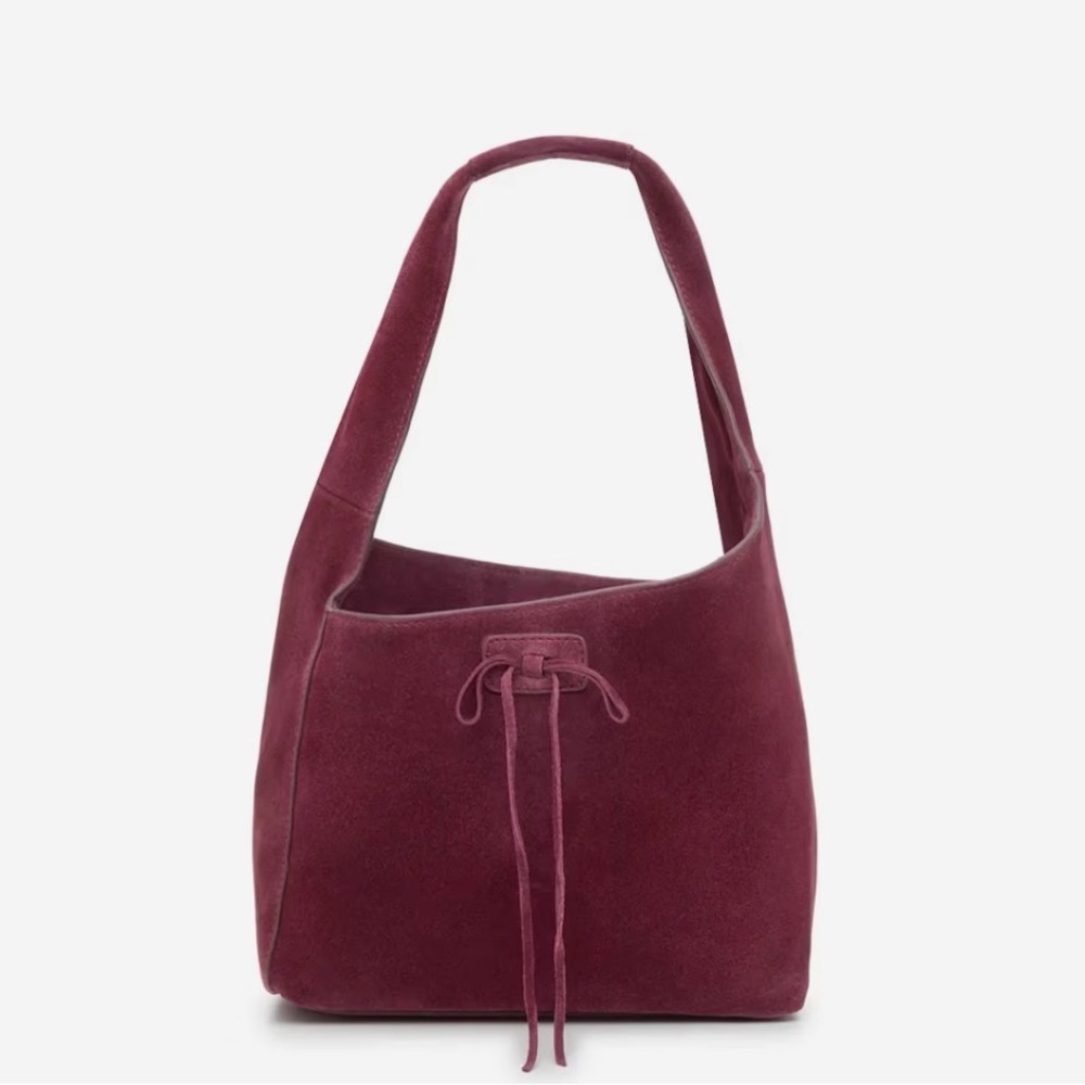 Lucky Brand Plum Suede Shoulder Bag